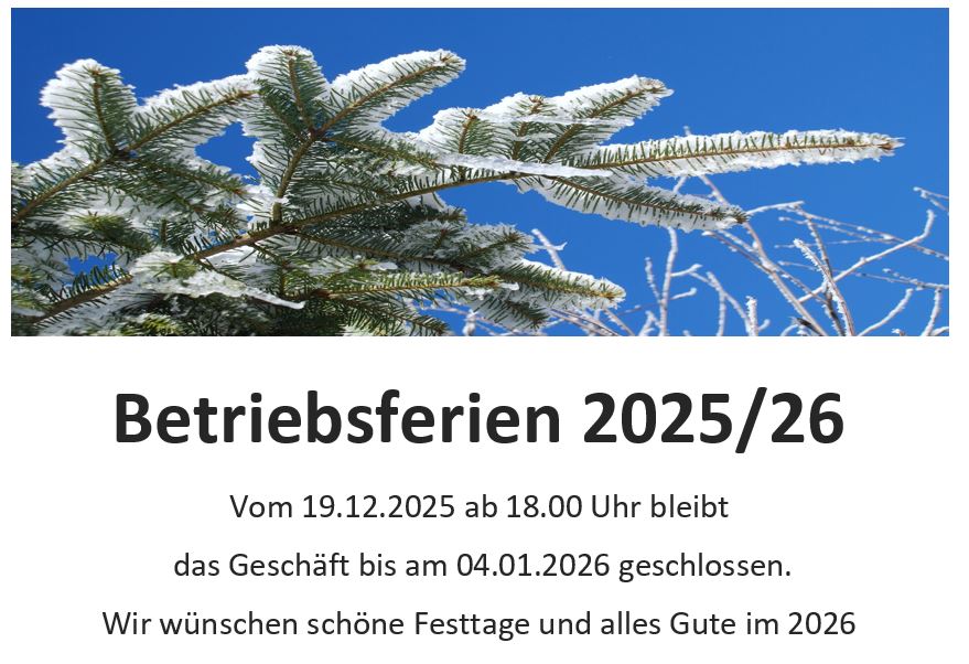 Betriebsferien 25 26